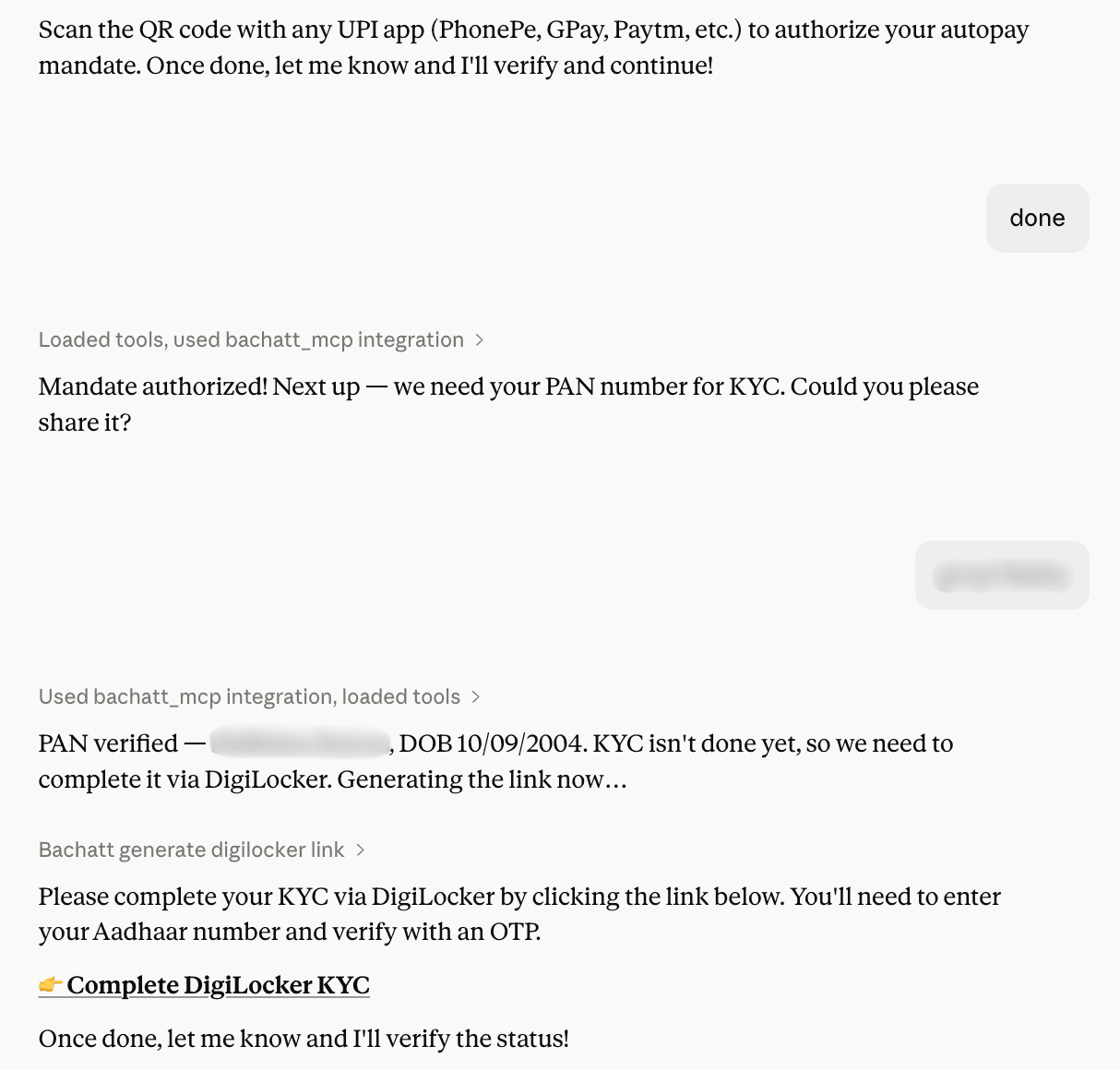 Bachatt MCP screenshot 4