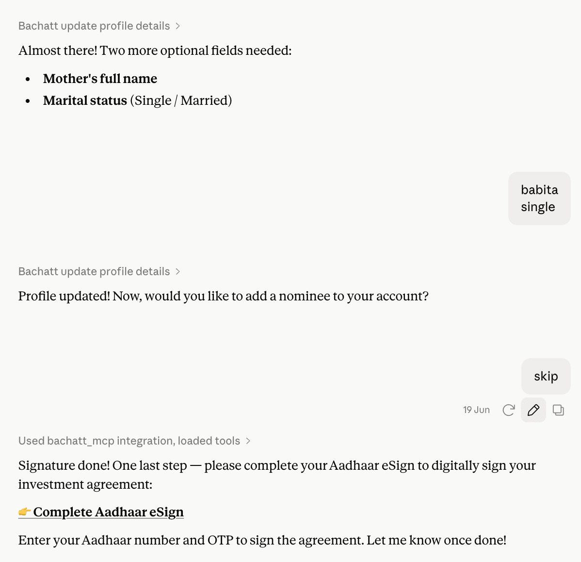 Bachatt MCP screenshot 6